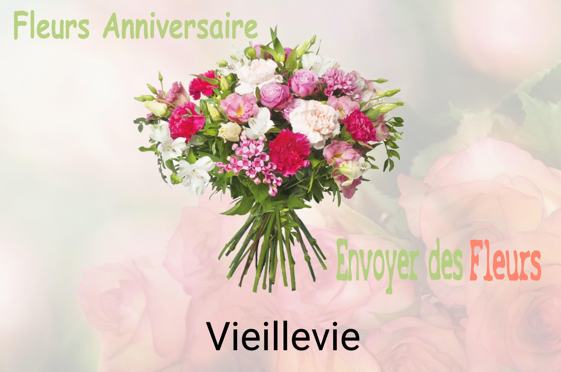 Bouquet de fleurs d’anniversaire livré à Vieillevie