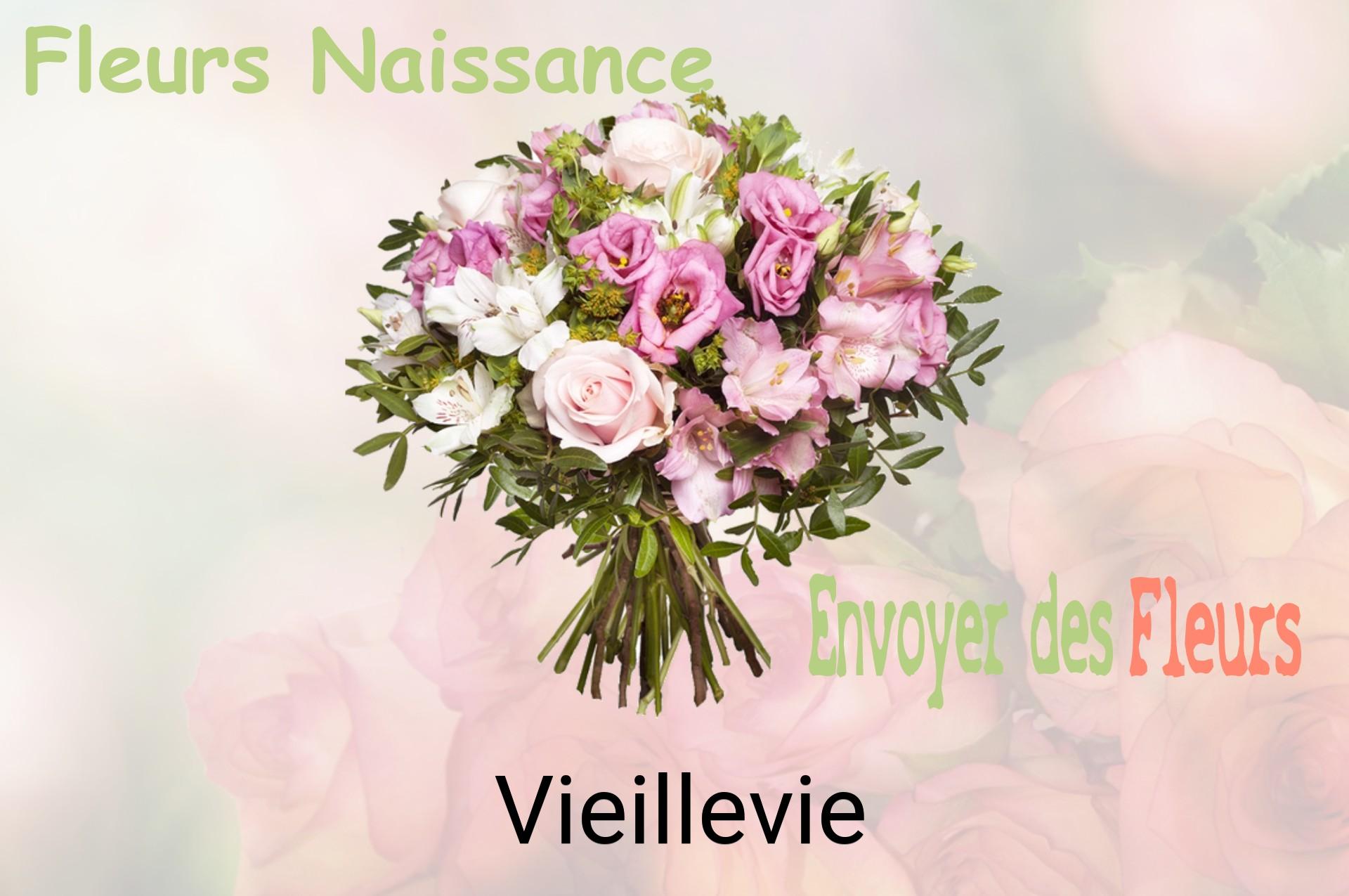 Bouquet de fleurs de naissance livré à Vieillevie
